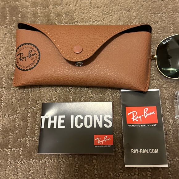 Original Ray-Ban RB3025 Aviator  Metal 58 Polarized Falcon Aircraft Sunglasses - Picture 3 of 12